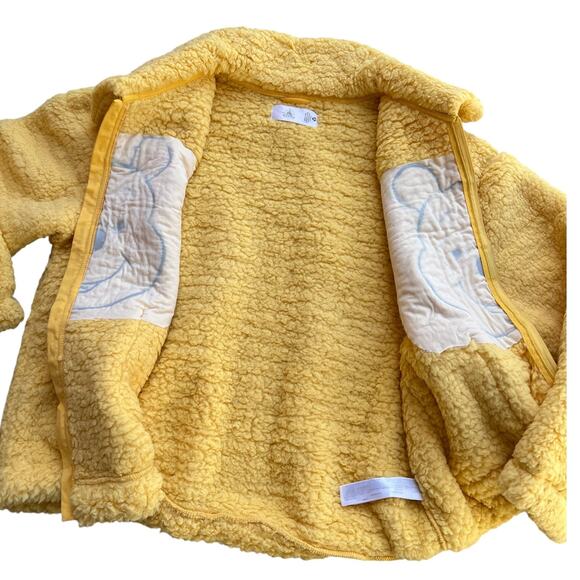 Disney Winnie the Pooh Fuzzy Fluffy Zip-up Sweater Jacket Sz XL NWT - Picture 4 of 5